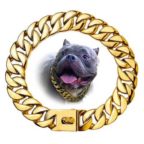 AlphaLink – GoldForce – Robustes Halsband mit kubanischer Gliederkette